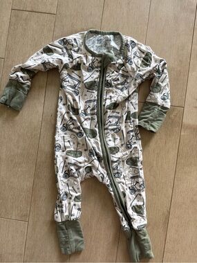 Caden Lane Bamboo Golf Print Footie Pajama